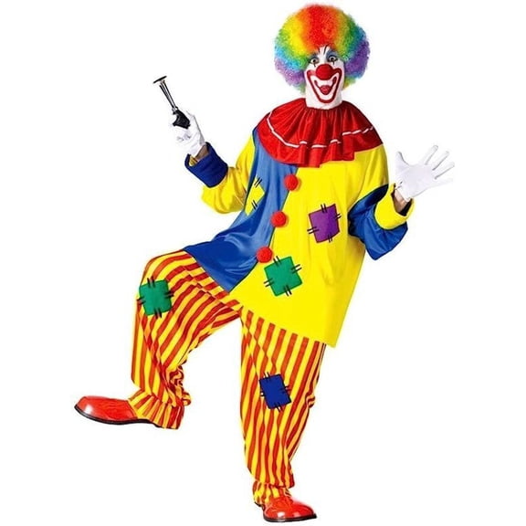 Adult size Big Top Clown Costume - fits up to 6 feet tall and 200 pounds SALE!