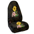 thumbnail image 2 of Uourmeti Pig Sunflower Terry Cloth Car Seat Cover Sweating, Suitable for Seat Covers Liner Van Truck Seat, Car Seat Towel Cover for Vans Cars, 2 of 6