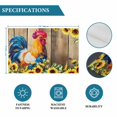 thumbnail image 6 of Farmhouse Rooster Placemats Set of 6, Retro Botanical Sunflower Floral Wood Placemats for Dining Table, Place Mats for Kitchen Tabletop, Waterproof Wipeable Dining Table Mats Set, 6 of 9