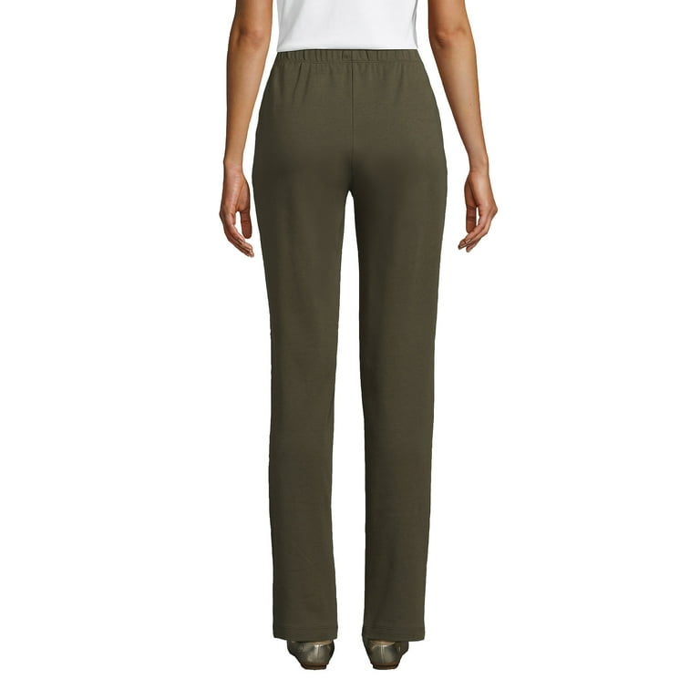 Lands End Women s Sport Knit High Rise Elastic Waist Pants Walmart