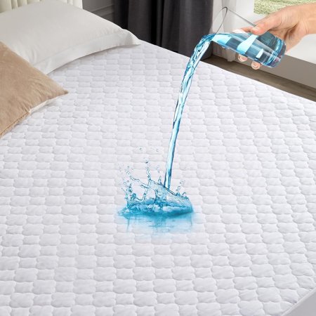 Digowers King Waterproof Mattress Protector, Soft Breathable Alaskan King - Deep Pocket, Quilted, Machine Washable