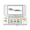 Restored Nintendo New 2DS XL White Orange Gaming Console w/ Stylus SD Card and Charger (Refurbished)