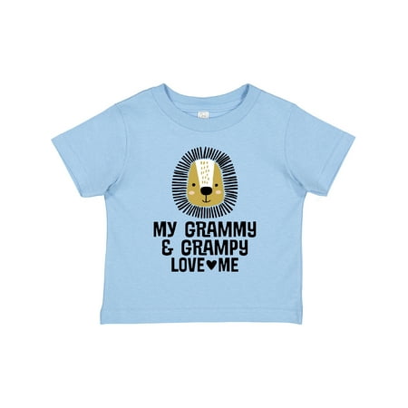 

Inktastic My Grammy and Grampy Love Me Gift Toddler Boy Girl T-Shirt