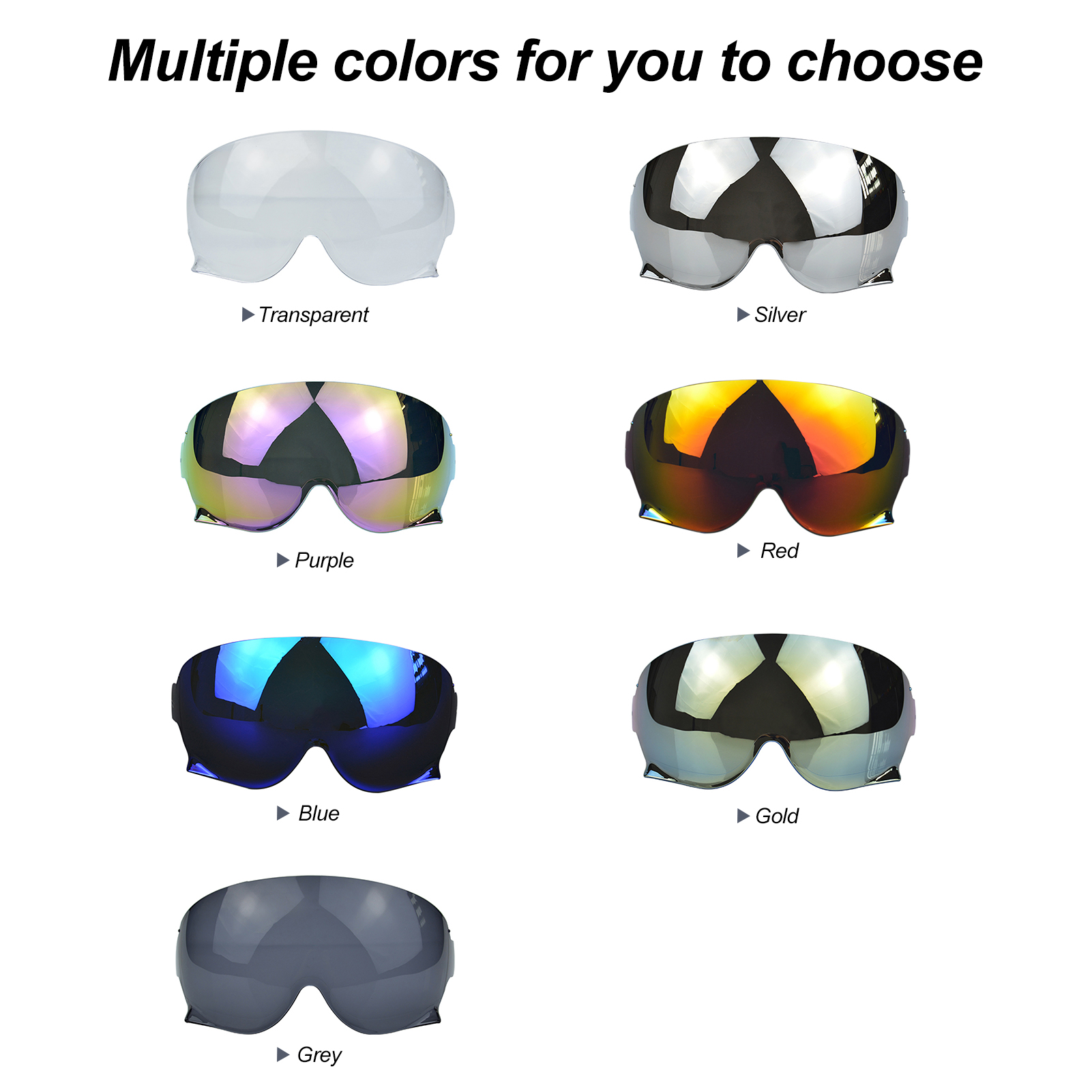 KKmoon Helmet Visor Replacement for SHOEI JO EX- CJ3 Helmet Motorcycle Wind Shield Helmet Lens - image 4 of 7