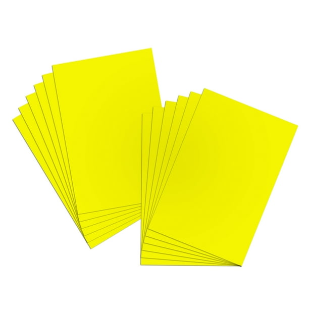 BAZIC Poster Board Neon Yellow 22" X 28", Colored Poster Board Paper