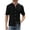 C-Black, variant on ZQUUVOU Men's Knit Short Sleeve Casual Fashion Solid Color Short Sleeve Turndown Collar Blouse Shirt A-Black