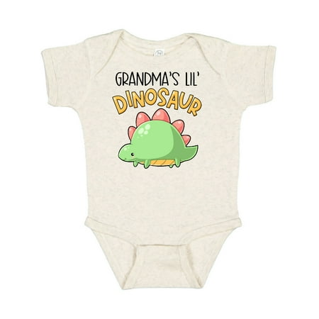 

Inktastic Grandma s Lil Dinosaur with Cute Stegosaurus Gift Baby Boy or Baby Girl Bodysuit