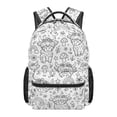 thumbnail image 2 of Backpack For School DIY Blank Colorable Sports Backpack Spacious Zipper Compartment Lightweight Gym Travel Student Tote Bag, 2 of 5