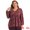 Dark Red, variant on DARING DIVA Women's Plus Babydoll V Neck Lantern Sleeve Blouses 1X Black