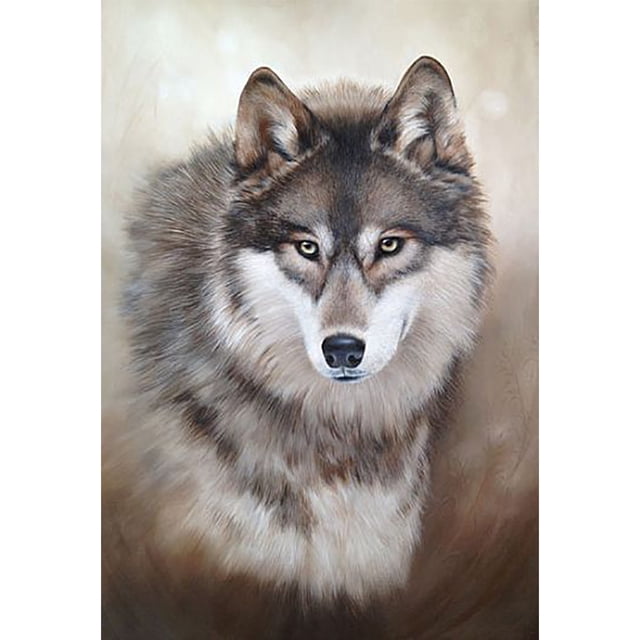 Taladro Pintura Diamante (DF3550) 5D DIY Punto de Cruz Completo Bordado Mosaico (Wolf03) 40x50cm FLhrweasw Nuevo