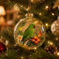 thumbnail image 7 of Liamobondopolis Glowing Christmas Story Ornament, Light Up Mini Holiday Scene with Tropical Bird for Christmas Tree and Winter Home, 7 of 7