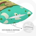 thumbnail image 3 of Fuzoiu Avocado with Glasses Print Fuzzy Pillowcases, Super Soft Pillow Case Cover with Zipper for Bedroom, Sofa, Couch,Cozy Pillow Shams for All Seasons-16"x24", 3 of 6