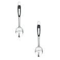 thumbnail image 1 of Oleegame 2PC Stainless Steel Cutlery Set Black Insulated Handle Stainless Steel Kitchenware Kitchen Utensils Spoon Black, 1 of 6