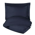 thumbnail image 2 of 400 Thread Count Egyptian Cotton Duvet Set, King/ California King, Navy Blue, 2 of 5