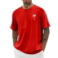 thumbnail image 2 of Men's Hawaii Printed T-Shirt Men's Loose Casual Short Sleeve Top4XL, 2 of 4