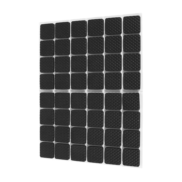 Almohadillas De Goma Para Mesa, 48 Uds., Suelo Autoadhesivo Antideslizante Negro
