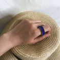 thumbnail image 2 of Tachonado Arco Iris Mano Regalo de Bodas Joyería Geométrica Piedra Anillos, 2 of 4
