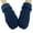 Navy, variant on hoksml Unisex Thermal Knit Mittens Thick Fleece Lined Windproof Gloves for Adults, Outdoor Winter Gloves