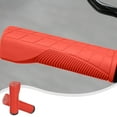 thumbnail image 2 of Popular Picks,Ergonomic Bike Handle Cover, Slip-Resistant Rubber Grip, Soft Tread Comfort, Universal 22.2mm Fit, For Folding Bikes, Easy Install, Durable Rubber, Office/Travel Ready | Rubber, Red, 2 of 9