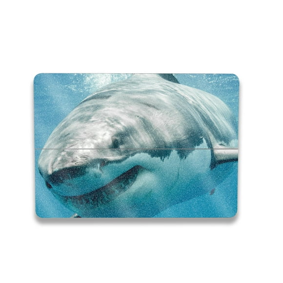 High-Gloss Glitter Wrap Kit for Microsoft Surface Laptop Studio 2 (2023) - Great White Shark Design - Protective, Durable, Made in USA