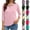 01# Pink, variant on Women'S 3/4 Sleeve Collared Button Down Polo Shirts Golf Tee Casual Work T Shirts,Brown Xxl