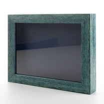 12x12 Shadow Box Frame Farm Blue Real Wood with a Navy Acid-Free Backing | 13/16" of Usuable Depth