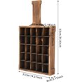 thumbnail image 7 of Shot Glass Display Case Wooden Wall Mounted Shot Glass Holder Creative Bottle Shaped Shot Glass Storage 25 Compartments Shot Glass Organizer for Home Bar, 7 of 7