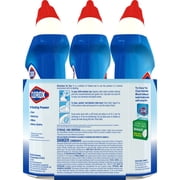 Clorox Toilet Bowl Cleaner with Bleach, Rain Clean - 24 Ounces, 3 Pack