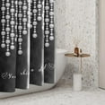 thumbnail image 4 of Sparkling Diamond Shower Curtains Silver Shiny Drips Black Gothic Grunge Wall You Shine Like a Diamond Bathroom Stall Decor Shower Curtain Sets with 6 Hooks Polyester Fabric, 36 x 72 Inch, 4 of 6