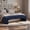 Blue, variant on 69.7" Chenille Upholstered Channel Tufted Armless End of Bed Bench