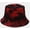 Red, variant on New Graffiti Style Panama Summer Harajuku Bucket Hat Colorful Tie Dye Fisherman Hat Reversible Bob Bucket Cap for Men Women