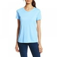 thumbnail image 3 of PENGXIANG Hauts pour Femmes Décontracté Col en V Manches Courtes T-Shirt Basique Uni, 3 of 7