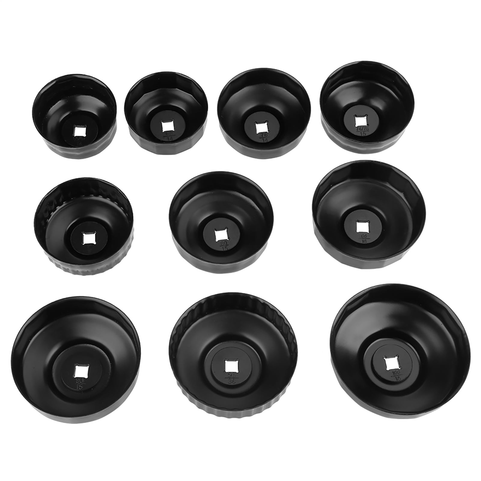 Oil Filter Wrench Set§ Oil Filter Remove Set§ Filter Wrench Set§ Filter Remove Set§ Oil Filter Cup Set 11pcs Oil Filter Wrench Remove Set Sockets Work Wrench Repair Tool Kit
