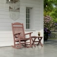 thumbnail image 2 of Wildridge Classic Rectangular Side Table, Cherrywood - Outdoor Weather Resistant Recycled Plastic Furniture for Patio, 2 of 4