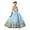 Light Blue, variant on Drtj 2-14T Kids Teens Flower Girl Dresses Wedding Pageant Dresses Tulle Applique Prom Ball Gowns