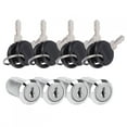 thumbnail image 1 of Zinc Alloy Mailbox Lock, With Keys Weather Resistant Cam Lock, Drawers For Cabinets Pinball Games RV 103-30, 1 of 8