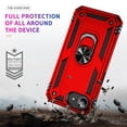 thumbnail image 5 of Decase Compatible with iPhone 16E 2025 Case+1-Pack Tempered Screen Protector, Military Grade Drop Protection Cover with 360° Rotating Kickstand, Heavy Duty Shockproof Rugged Phone Case,Red, 5 of 6