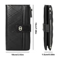 thumbnail image 5 of Cartera Larga De Cuero Para Mujer negro, 5 of 5