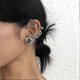 thumbnail image 3 of Rose silver ear cuff cartilage spurs gorgeous spine ear bone clip earrings party punk ear cartilage earrings jewelry for women and girls, 3 of 4