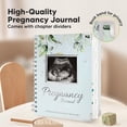 thumbnail image 4 of Journal For First Time Moms Gifts - 90 Pages Hardcover Memory Book  Beautiful & Cute Keepsake Ultrasound Scrapbook Mom Mother's Day (frost), 4 of 9