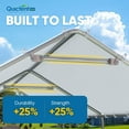 thumbnail image 7 of Quictent 10x20 ft Heavy Duty Carport Canopy Galvanized Car Tent Outdoor Garage Boat Shelter with Reinforced Structure, No Sidewall - White, 7 of 7
