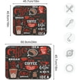 thumbnail image 3 of Coffee Theme Beans Dish Drying Mat for Kitchen Counter 16 x 18 Inch Absorbent Microfiber Dry Dishes Mats Drainer Mat Dish Drying Pad for Countertops, 3 of 7