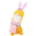 thumbnail image 1 of Yellow Conejo de Pascua hecho a mano, bolsa de conejo, Gnomo, peluche sueco, Tomte, elfo, adornos enanos, decoración navideña de primavera, 1 of 5