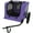 Purple, variant on Outdoor Heavy Duty Collapsible Pet Bike Trailer with 16-Inch All-Terrain Wheels & Universal Hitch – Foldable Dog/Cargo Carrier Cart