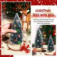 Ayieyill 5Pcs Artificial Mini Christmas Tree Mini White Christmas Tree