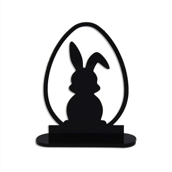 Lksixu Easter Decorations Easter Bunny Eggs Stereoscopic Acrylic Stand Easter Ornaments Spring Decor for Party Holiday