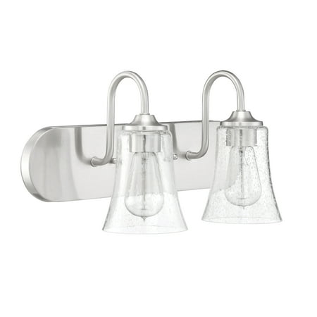 

Craftmade 50402 Gwyneth 2 Light 18 Wide Bathroom Vanity Light - Nickel