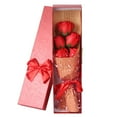 thumbnail image 2 of Boîte Cadeau pour Femmes pour la Saint-Valentin 5 bouquets de Savon rose Simulée, 2 of 10