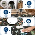 thumbnail image 6 of Garvee 4'x6' Floral Area Rug Animal Cat Carpet, Washable Boho Rugs Non Slip Low Pile Soft Indoor Floor Mat for Living Room Bedroom Dining Room, Black, 6 of 10