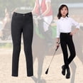 thumbnail image 2 of Pantalones De Equitación Transpirables Pantalones Ecuestres Para Niños Equipo De Niñas Negro Cintura 63 Cm Sunnimix Pantalones ecuestres, 2 of 8